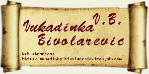 Vukadinka Bivolarević vizit kartica